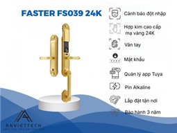 Khóa Thông Minh Đại Sảnh Sang Trọng Mạ Vàng Faster FS039 24K